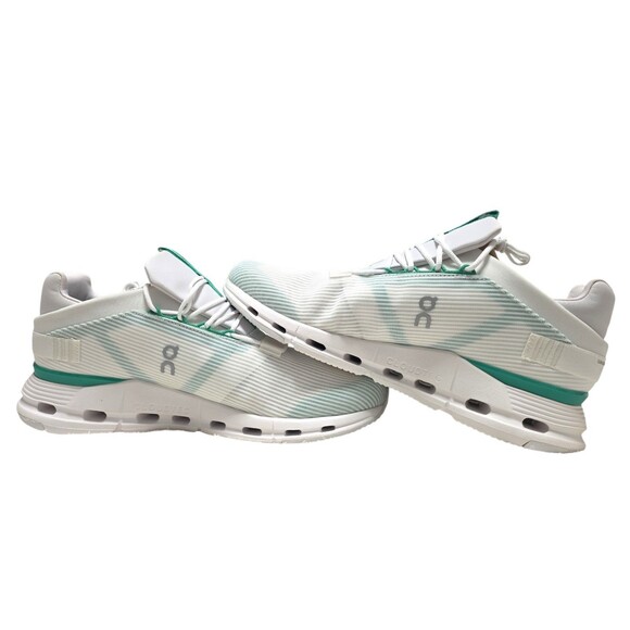 On Cloudnova 3MD12181105 Sneakers - Men\'s Undyed White Mint - Size 14 - NIB main image 4